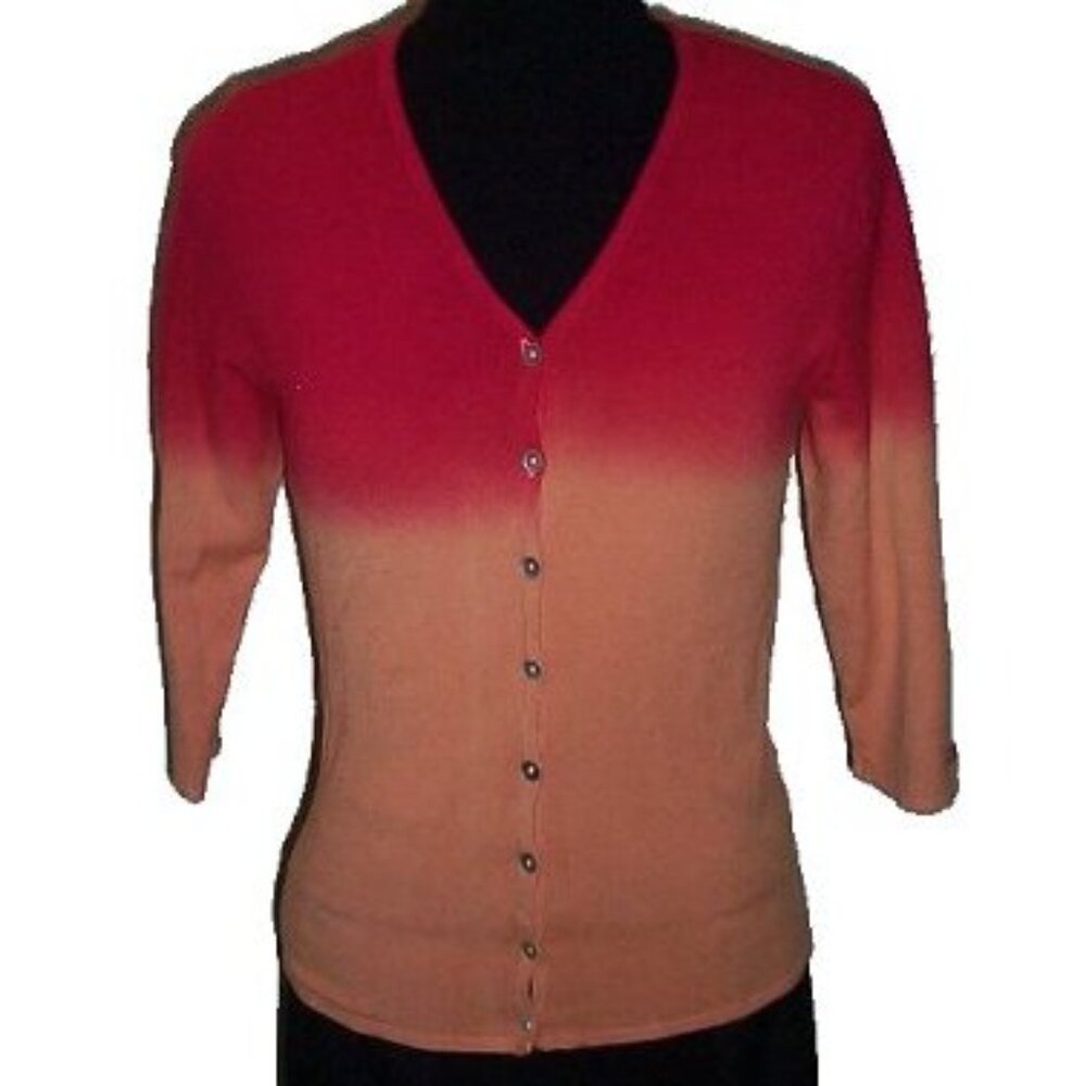 POINT ZERO Ombre Cardigan Sweater - Sz Small